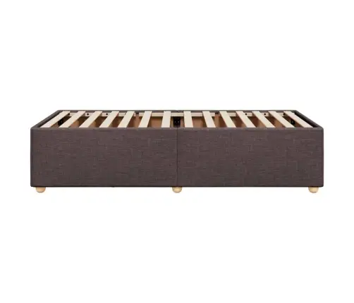 Voodiraam Ilma Madratsita Tumepruun 80X200 Cm Kangas