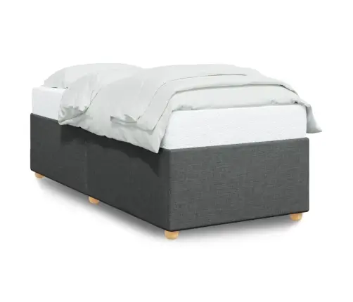 Lovos Rėmas Be Čiužinio, Tamsiai Pilkas, 90X190cm Audinys