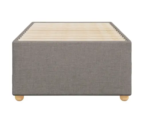 Gultas Rāmis Bez Matrača, Pelēkbrūns, 90X190Cm Audums Vidaxl