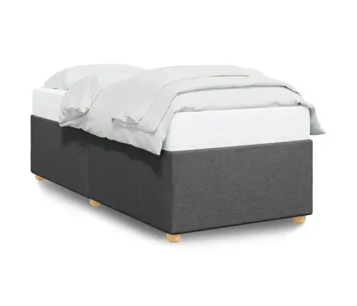 Lovos Rėmas Be Čiužinio, Tamsiai Pilkas, 90X200cm Audinys