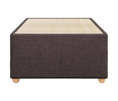 Gultas Rāmis Bez Matrača, Tumši Brūns, 90X200 Cm, Audums Vidaxl