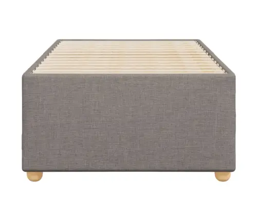 Gultas Rāmis Bez Matrača, Pelēkbrūns, 90X200Cm Audums Vidaxl