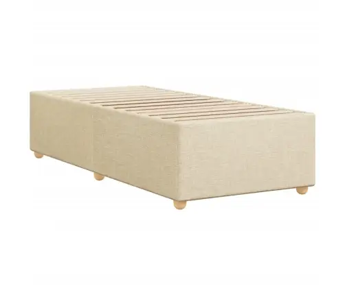 Gultas Rāmis Bez Matrača, Krēma, 90X200Cm Audums Vidaxl