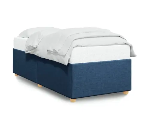 Lovos Rėmas Be Čiužinio, Mėlynas, 90X200 cm Audinys