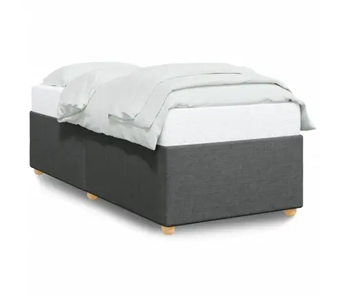 Gultas Rāmis Bez Matrača, Tumši Pelēks, 100X200 Cm, Audums Vidaxl