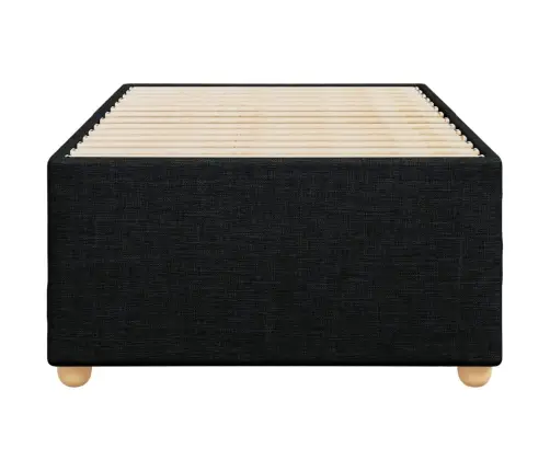 Gultas Rāmis Bez Matrača, Melns, 100X200 Cm, Audums Vidaxl