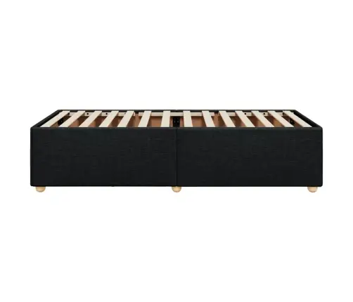 Gultas Rāmis Bez Matrača, Melns, 100X200 Cm, Audums Vidaxl