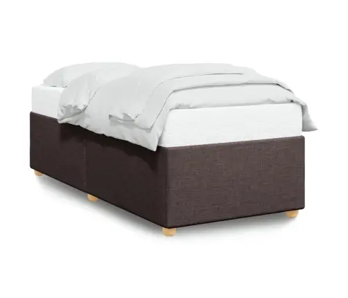 Gultas Rāmis Bez Matrača, Tumši Brūns, 100X200 Cm, Audums Vidaxl