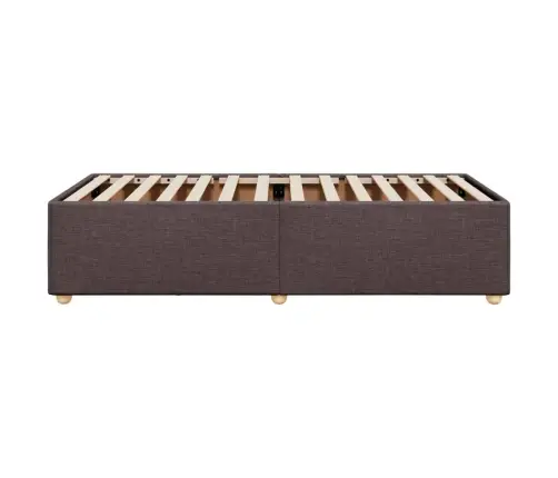 Gultas Rāmis Bez Matrača, Tumši Brūns, 100X200 Cm, Audums Vidaxl