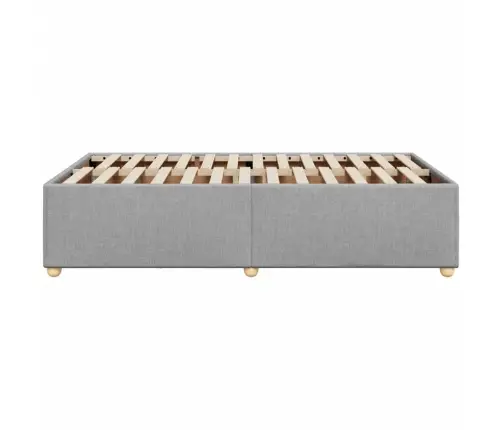 Gultas Rāmis Bez Matrača Gaiši Pelēks 120X190 Cm Audums Vidaxl