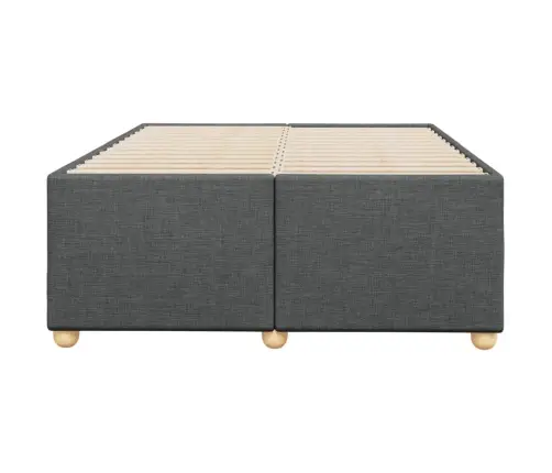 Gultas Rāmis Bez Matrača Tumši Pelēks 120X190 Cm Audums Vidaxl