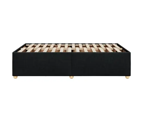 Gultas Rāmis Bez Matrača, Melns, 120X200 Cm, Audums Vidaxl