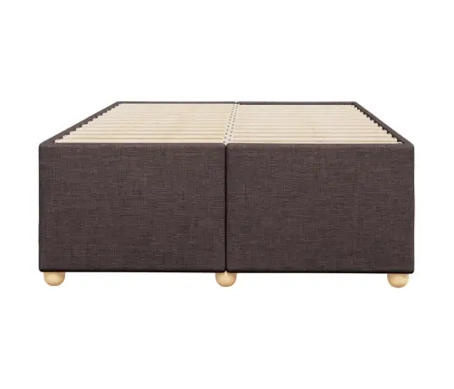 Gultas Rāmis Bez Matrača, Tumši Brūns, 120X200 Cm, Audums Vidaxl