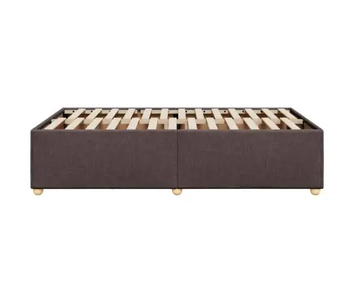 Gultas Rāmis Bez Matrača, Tumši Brūns, 120X200 Cm, Audums Vidaxl