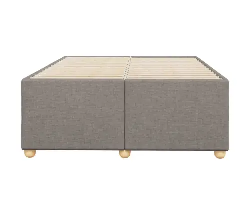 Gultas Rāmis Bez Matrača, Pelēkbrūns, 120X200 Cm, Audums Vidaxl