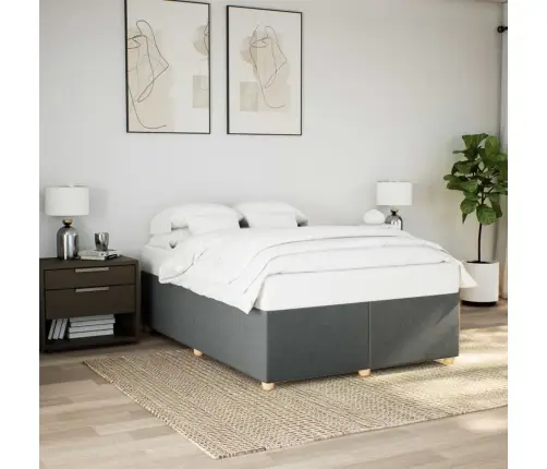 Voodiraam Ilma Madratsita, Tumehall, 140X190 cm Kangas