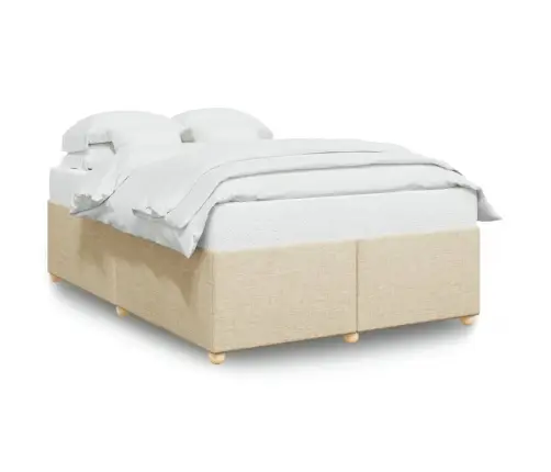 Lovos Rėmas Be Čiužinio, Kreminės Spalvos, 140X190cm Audinys