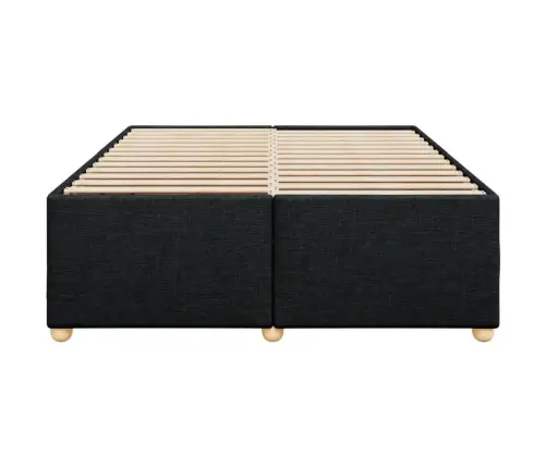 Gulta Bez Matrača, Melns, 140X200 Cm, Audums Vidaxl