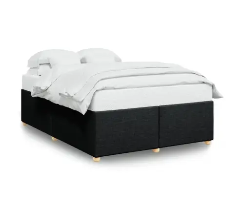 Voodiraam Ilma Madratsita, Must, 160X200 cm Kangas