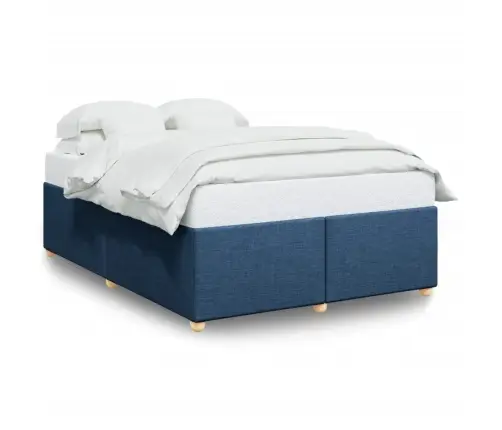 Lovos Rėmas Be Čiužinio, Mėlynos Spalvos, 160X200cm Audinys