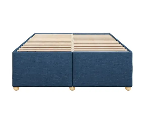 Lovos Rėmas Be Čiužinio, Mėlynos Spalvos, 160X200cm Audinys