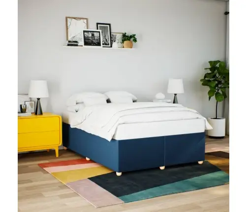 Lovos Rėmas Be Čiužinio, Mėlynos Spalvos, 160X200cm Audinys