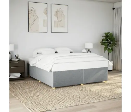 Lovos Rėmas Be Čiužinio, Šviesiai Pilkas, 180X200cm Audinys