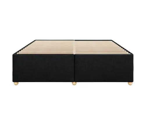 Gulta Bez Matrača, Melns, 180X200 Cm, Audums Vidaxl