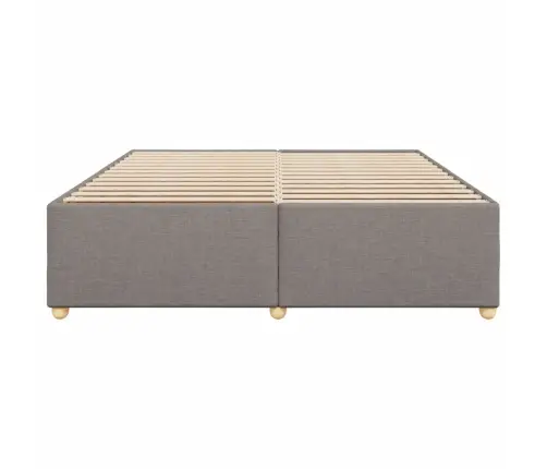 Gulta Bez Matrača, Pelēkbrūns, 180X200 Cm, Audums Vidaxl