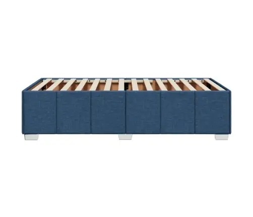 Gultas Rāmis Bez Matrača, Zils, 80X200Cm Audums Vidaxl