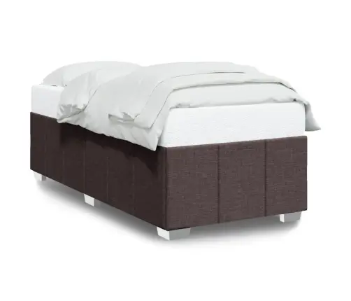 Voodiraam Ilma Madratsita Tumepruun 90X190 Cm Kangas