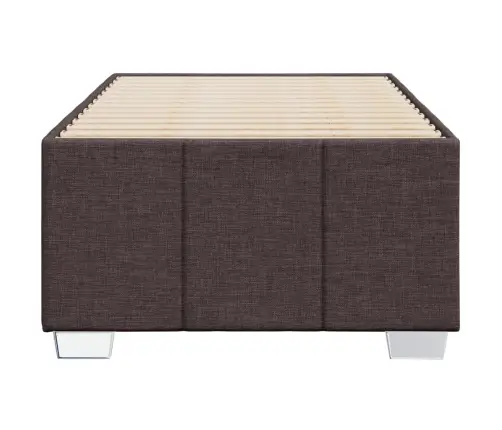 Voodiraam Ilma Madratsita Tumepruun 90X190 Cm Kangas