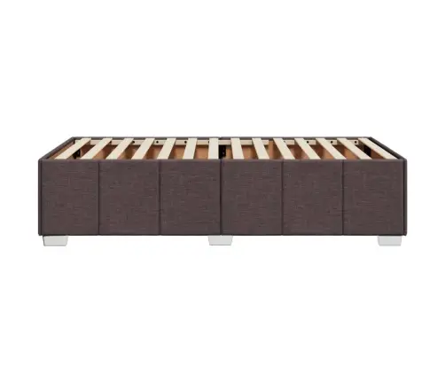 Voodiraam Ilma Madratsita Tumepruun 90X190 Cm Kangas