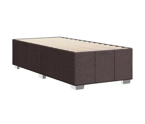 Voodiraam Ilma Madratsita Tumepruun 90X190 Cm Kangas