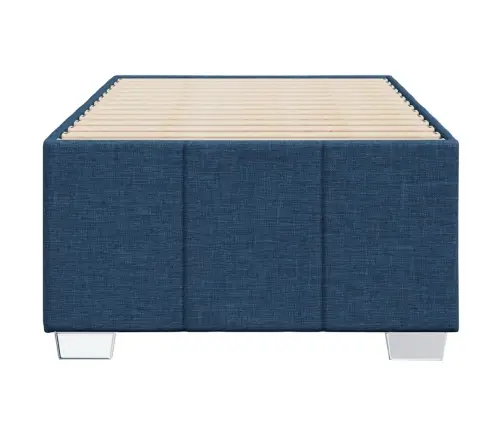 Gultas Rāmis Bez Matrača, Zils, 90X190Cm Audums Vidaxl