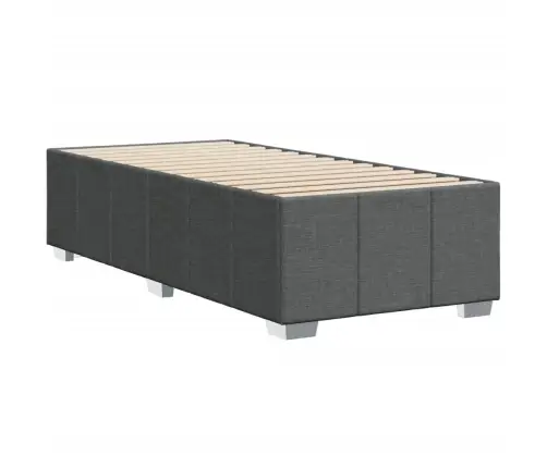 Gultas Rāmis Bez Matrača, Tumši Pelēks, 90X200 Cm, Audums Vidaxl