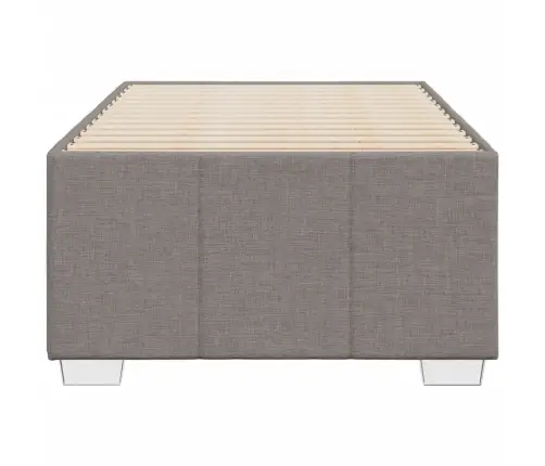 Gultas Rāmis Bez Matrača, Pelēkbrūns, 90X200Cm Audums Vidaxl