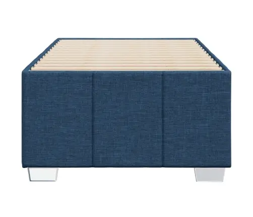 Gultas Rāmis Bez Matrača, Zils, 90X200Cm Audums Vidaxl