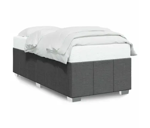 Gultas Rāmis Bez Matrača, Tumši Pelēks, 100X200 Cm, Audums Vidaxl