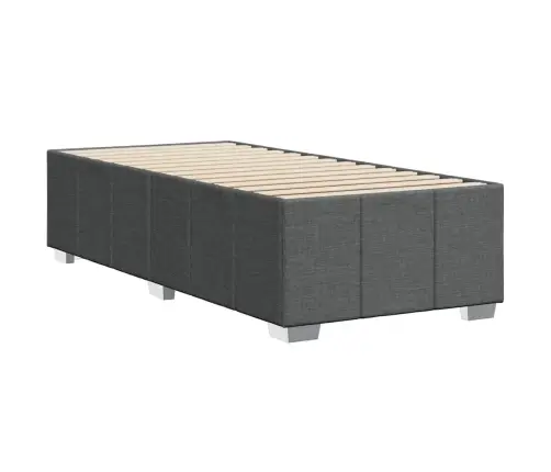Gultas Rāmis Bez Matrača, Tumši Pelēks, 100X200 Cm, Audums Vidaxl