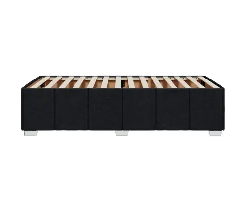 Gultas Rāmis Bez Matrača, Melns, 100X200 Cm, Audums Vidaxl