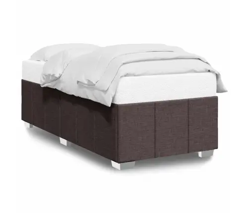 Gultas Rāmis Bez Matrača, Tumši Brūns, 100X200 Cm, Audums Vidaxl