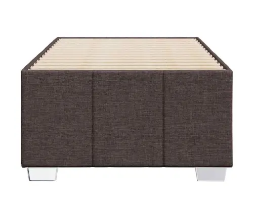 Gultas Rāmis Bez Matrača, Tumši Brūns, 100X200 Cm, Audums Vidaxl