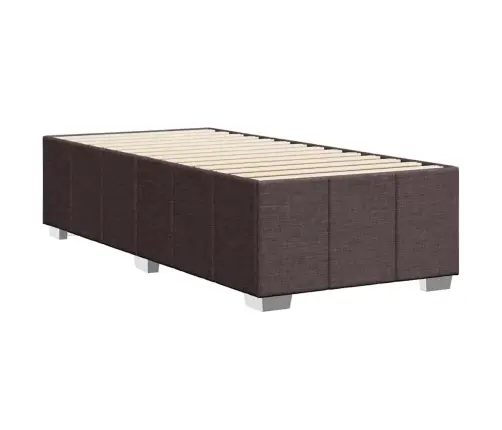 Gultas Rāmis Bez Matrača, Tumši Brūns, 100X200 Cm, Audums Vidaxl