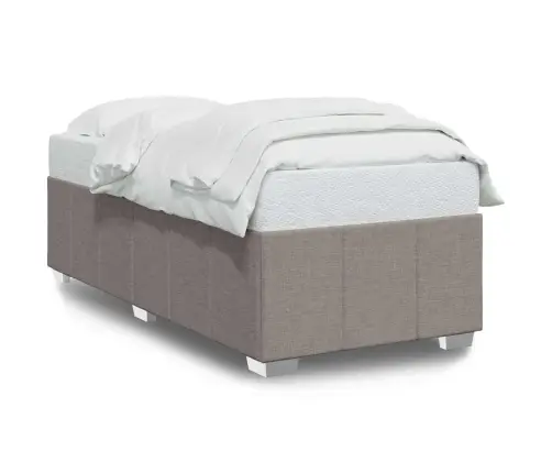 Gultas Rāmis Bez Matrača, Pelēkbrūns, 100X200 Cm, Audums Vidaxl