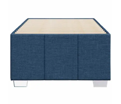Gultas Rāmis Bez Matrača, Zils, 100X200Cm Audums Vidaxl