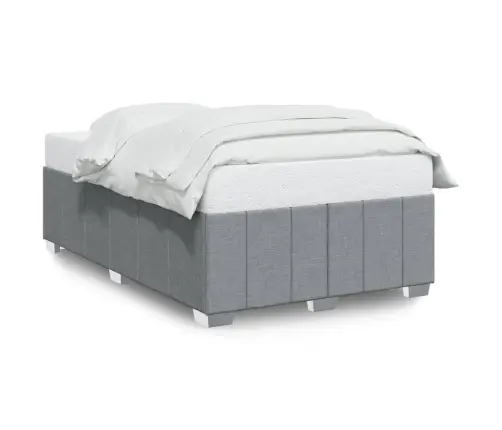 Gultas Rāmis Bez Matrača Gaiši Pelēks 120X190 Cm Audums Vidaxl