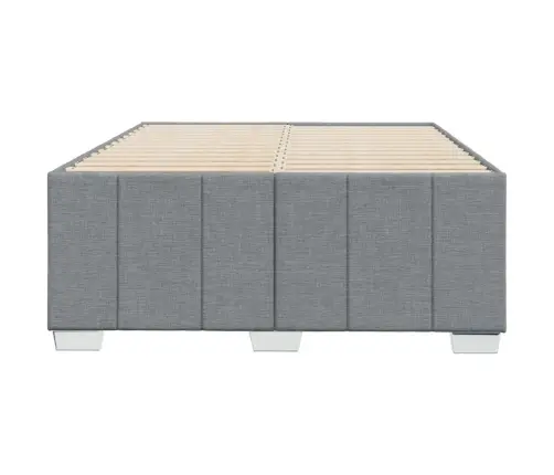 Gultas Rāmis Bez Matrača Gaiši Pelēks 120X190 Cm Audums Vidaxl