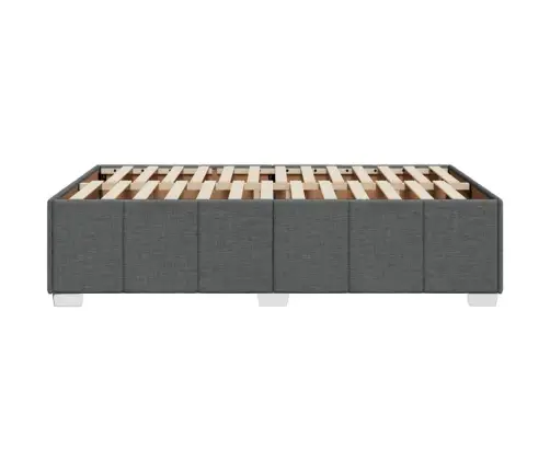 Voodiraam Ilma Madratsiga, Tumehall, 120X190 cm Kangas