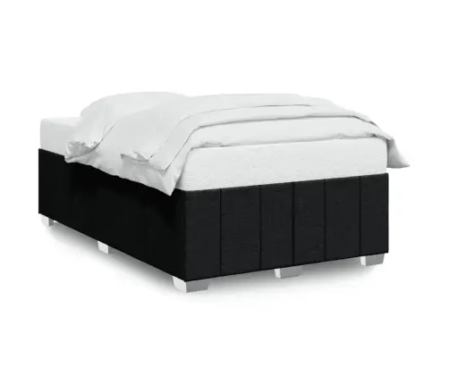 Gultas Rāmis Bez Matrača Melns 120X190 Cm Audums Vidaxl